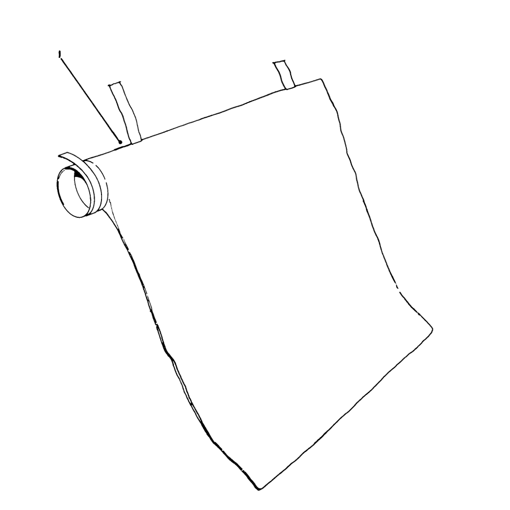 Bag Assembly Diagram and Parts List for 51547 (2000001 - 2999999)(1992) Lawn Boy Leaf Blower / Vacuum